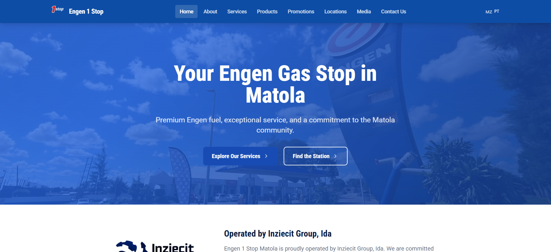 Engen 1 Stop Website